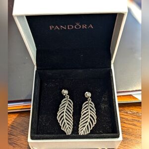 Sterling Silver Feather Earings